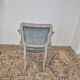Louis XV style cabriolet armchair in patinated wood and velvet