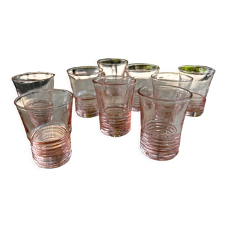 Shot pink rosé shot liqueur glasses