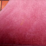 Pink velvet padded toad chair