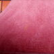 Pink velvet padded toad chair