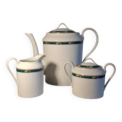 Service à café 3 pièces – Porcelaine de Limoges – Modèle Trianon