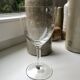 Set of 10 wine glasses engraved 50s-60s