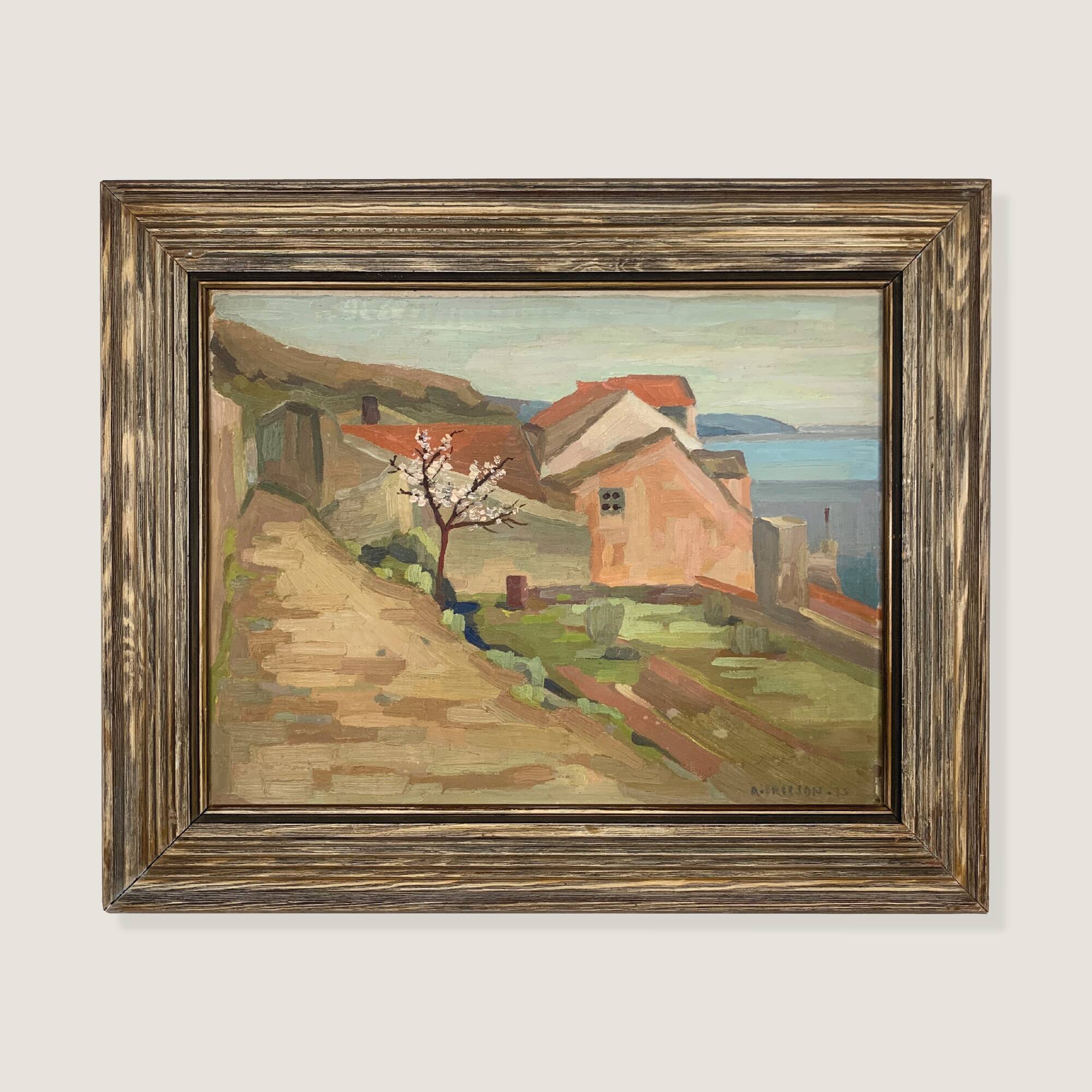 Mid Century Swedish Landscape, A. Ericson, 1955
