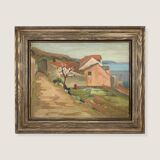 Paysage suédois du milieu du siècle, A. Ericson, 1955