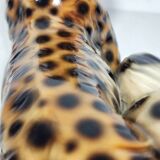 Leopardo de cerámica. España, 1960s.