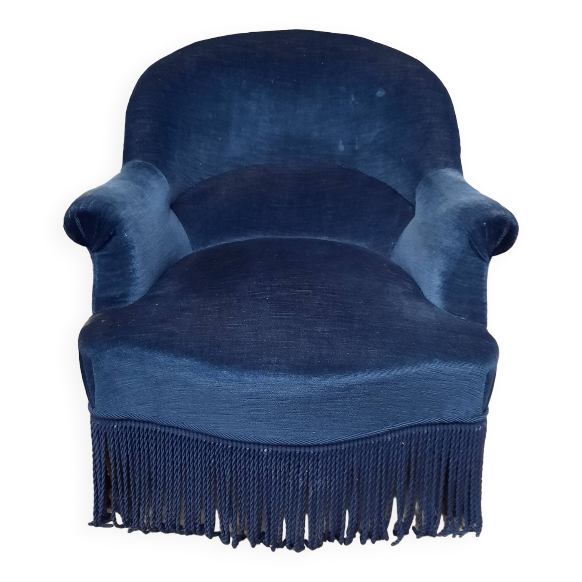 Blue toad armchair