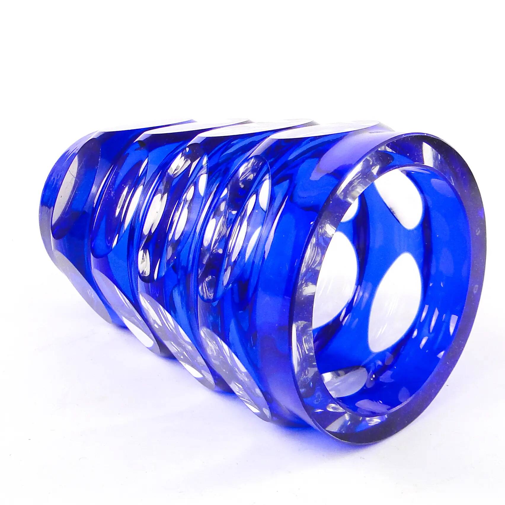 Mid-century modern vase, cobalt glass, Germany, 1950s