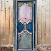 Bonnetière with a single door – Polychrome solid oak