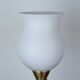 Lampe bois et opaline