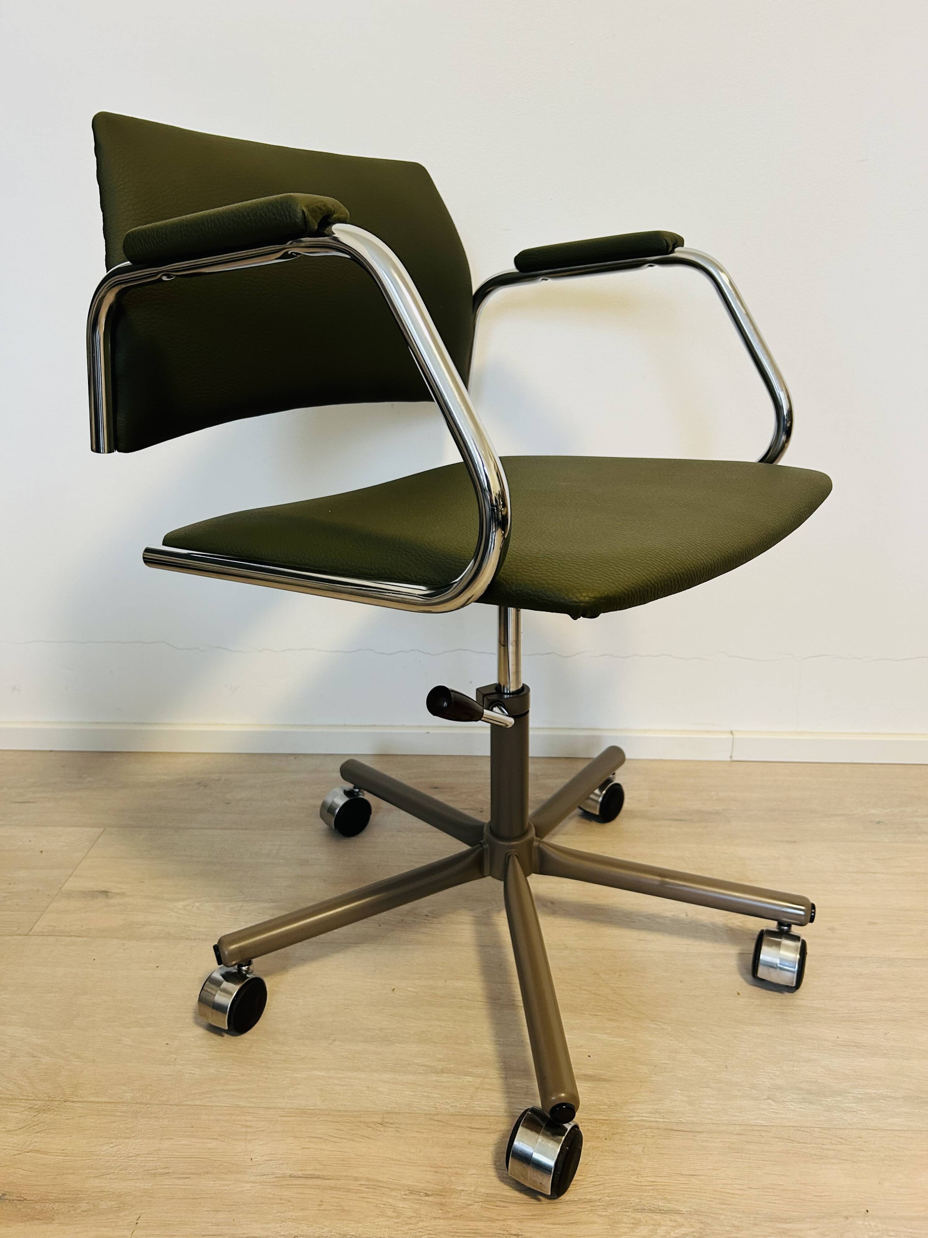 Vintage Fern Gray Office Chair by Kovona Model K-380, Czechoslovakia 1970’s