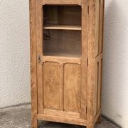 Parisian cabinet glazed raw wood nymphs and carved art nouveau decorations