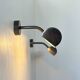 Pair of vintage wall lights, burnished brass, France 1970