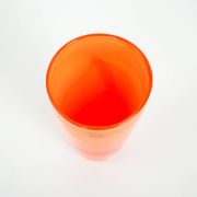 Orange glass vase, Danish design, 1960s, manufactured by Søholm