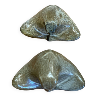 Pair of ceramics "Scandinavian Design 1950".