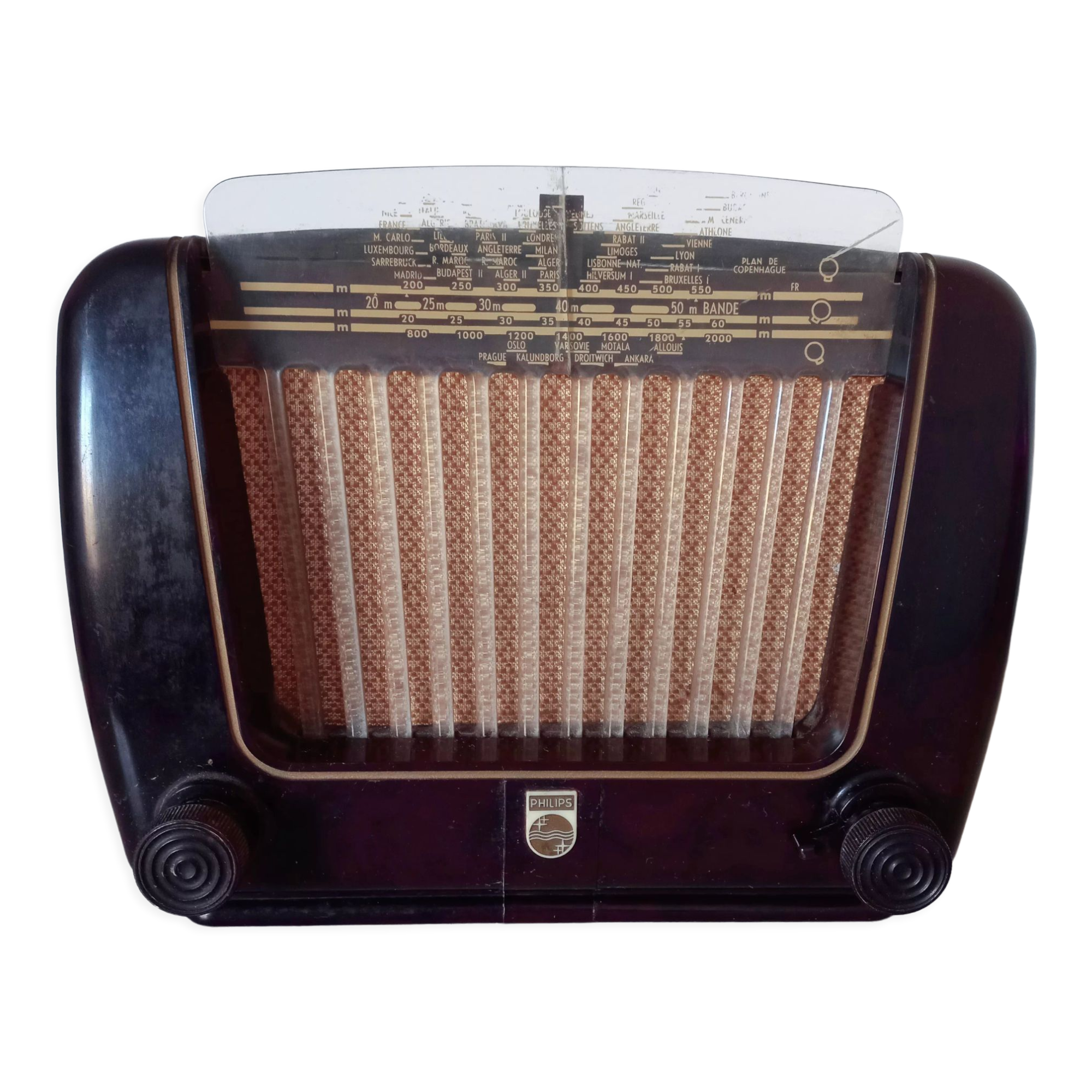 Poste Radio Ancien Philips 22 AH 690 – Pour Pièces Ou Réparation (non Testé)