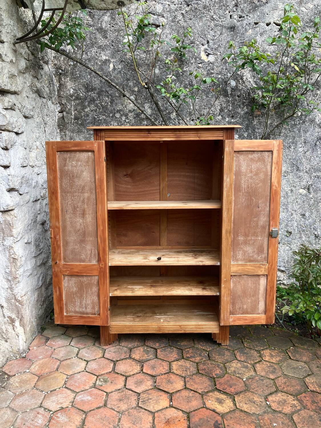 Small antique wardrobe in Art Deco style