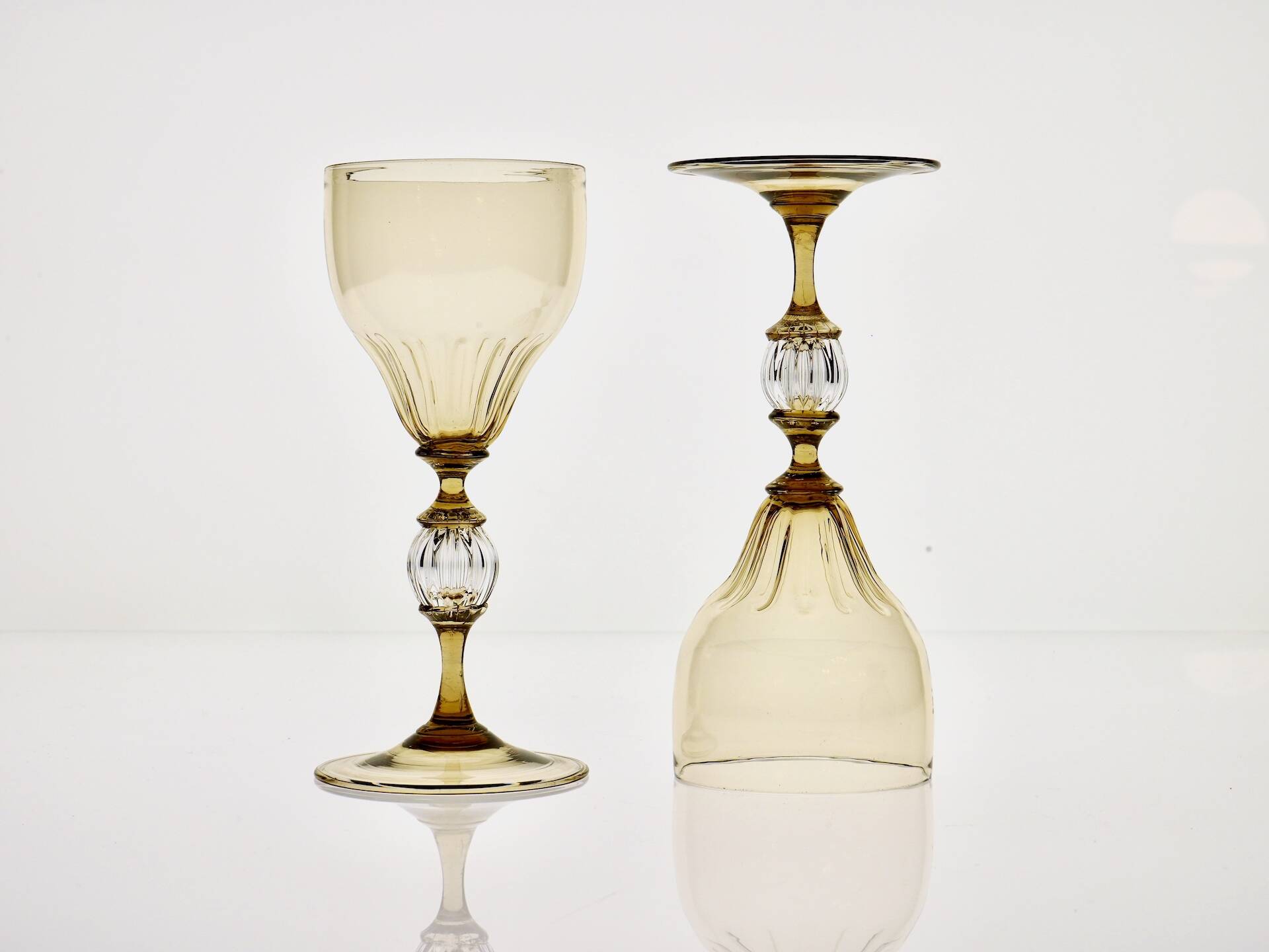 Calici in glass smoked from Cenedese Murano