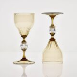 Calici in glass smoked from Cenedese Murano