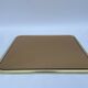 Mirror 1980 brass entourage dore modernist glass smokes 91x76cm