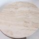 Italian mid-century brass and travertine marble coffee table, 1970