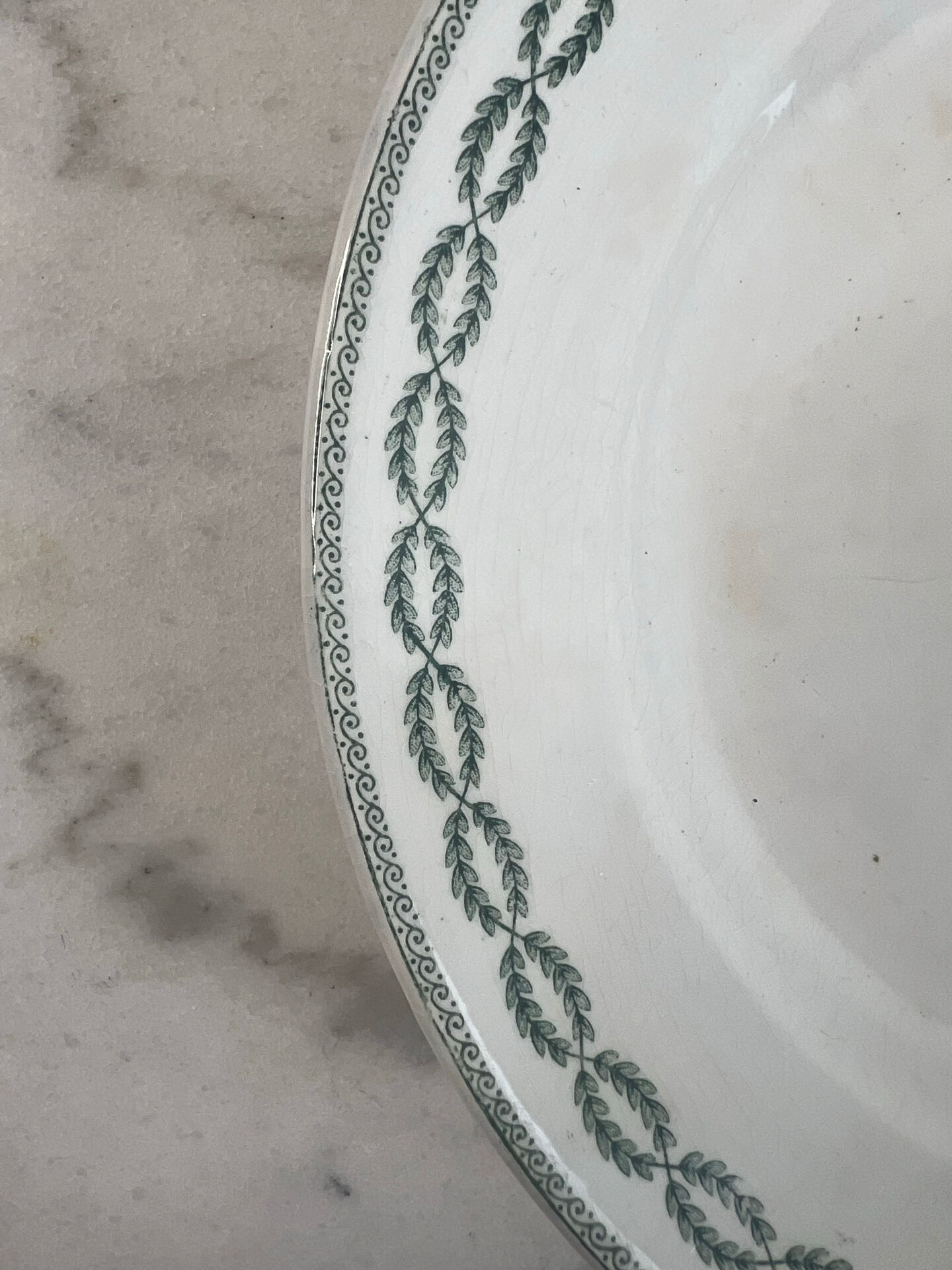 Ironstone compote dish Sarreguemines Nobilis