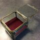 Art Deco jewelry box in beveled glass