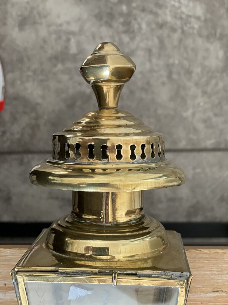 Ancient copper lantern