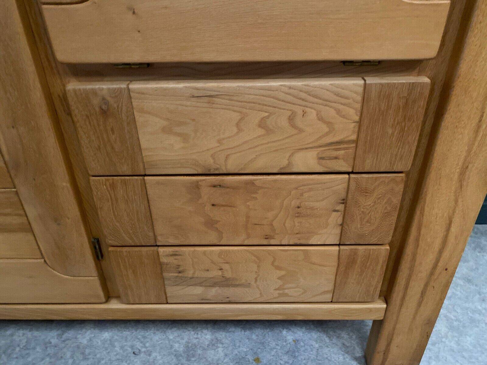 Elm sideboard Maison Regain circa 1970