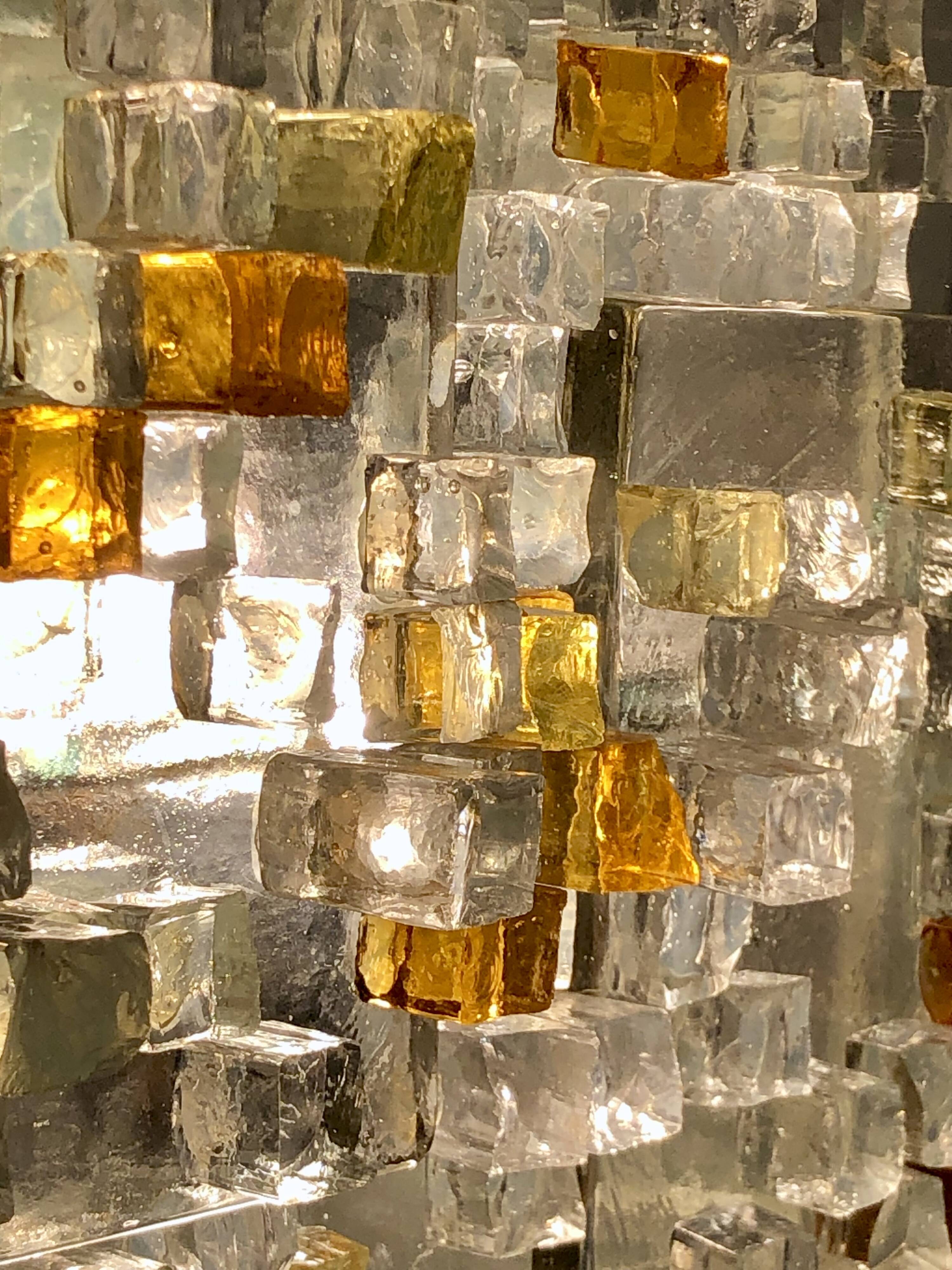 Murano glass wall lamp by Albano Poli for Poliarte, Italy 1970s