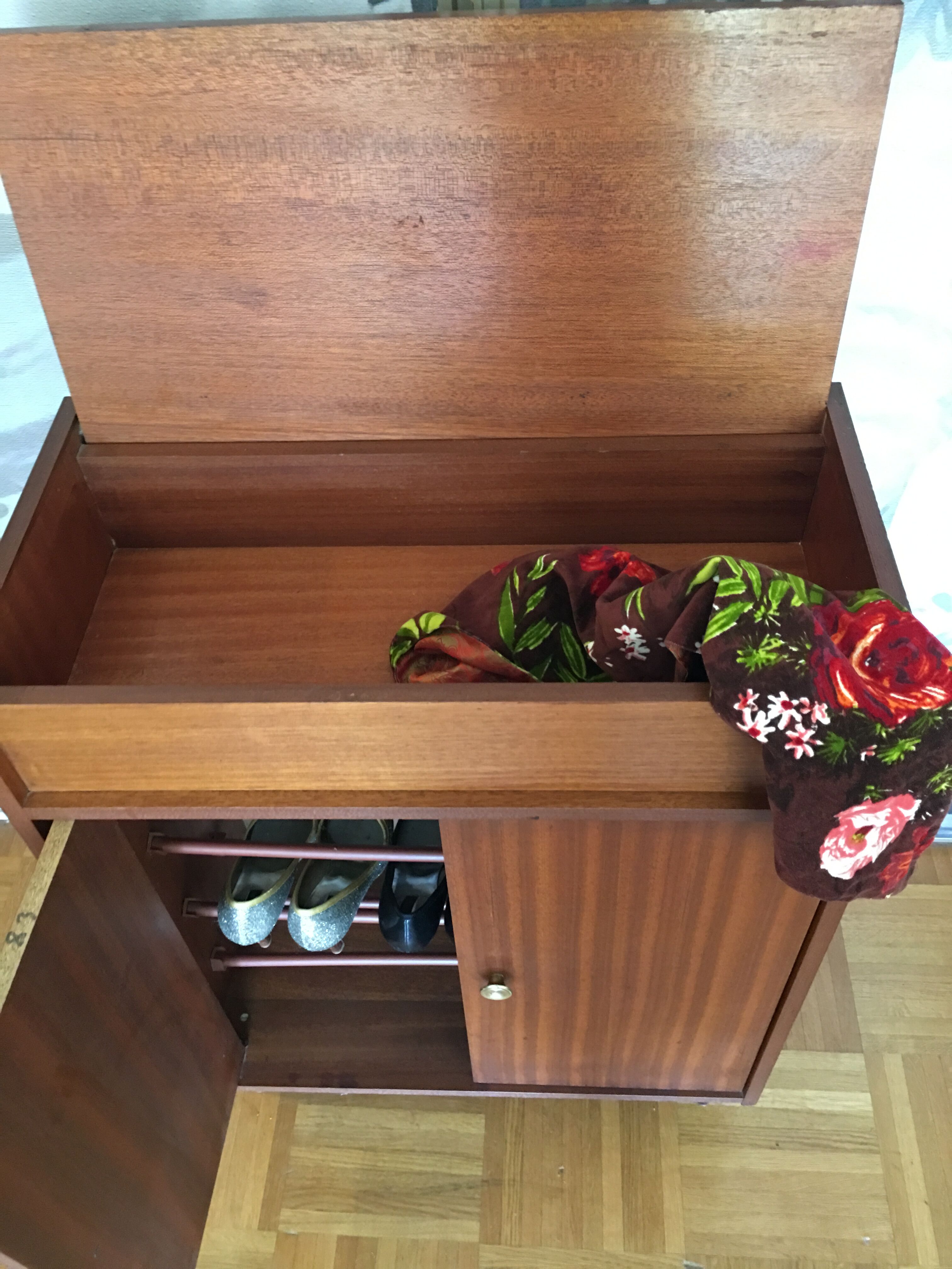 Vintage shoe cabinet
