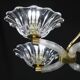 Extraordinary Art Deco Murano Glass and Bronze Chandelier by Barovier&Toso, 1950