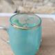 Enamelled glass mug/cup