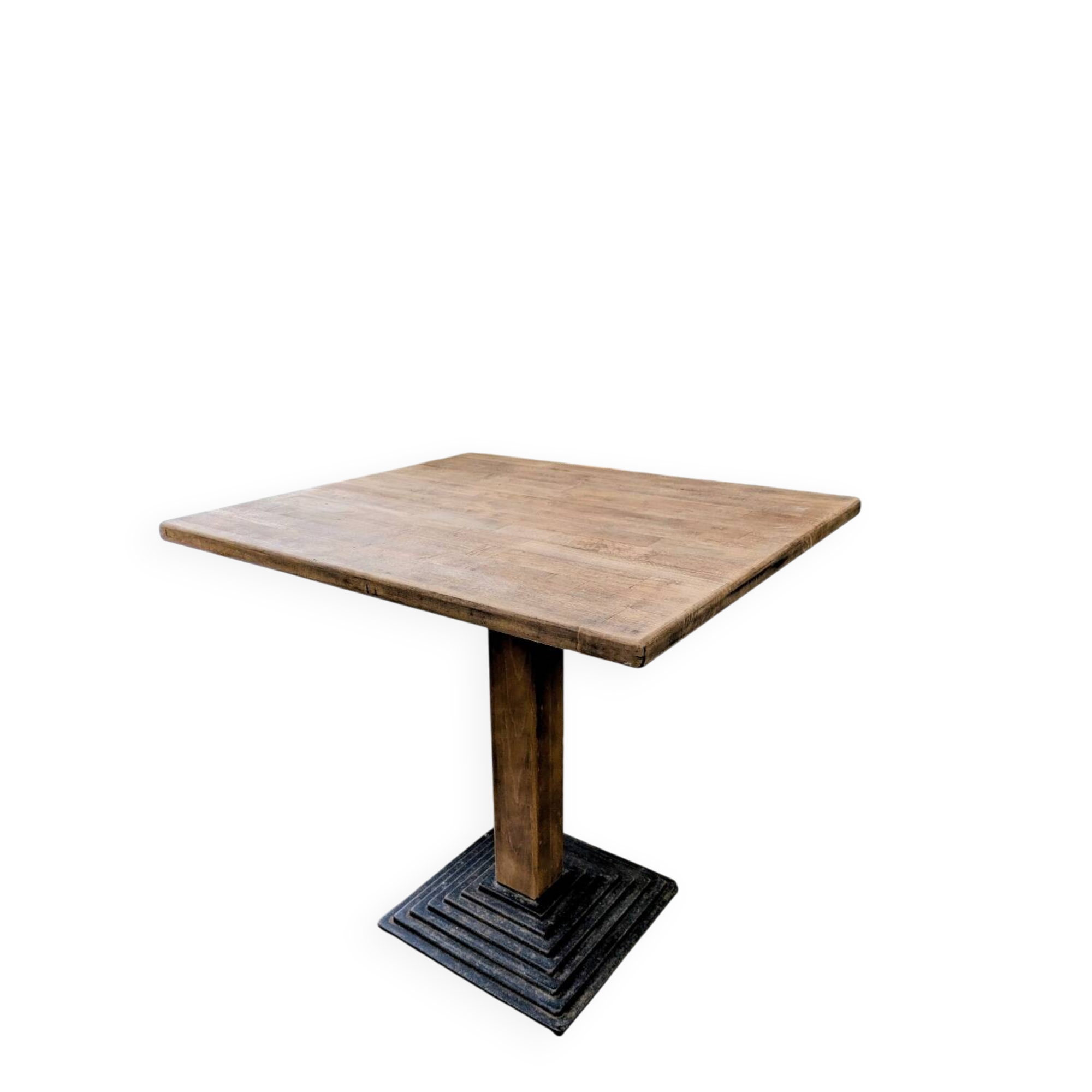 Bistro table in wood and metal