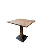 Bistro table in wood and metal