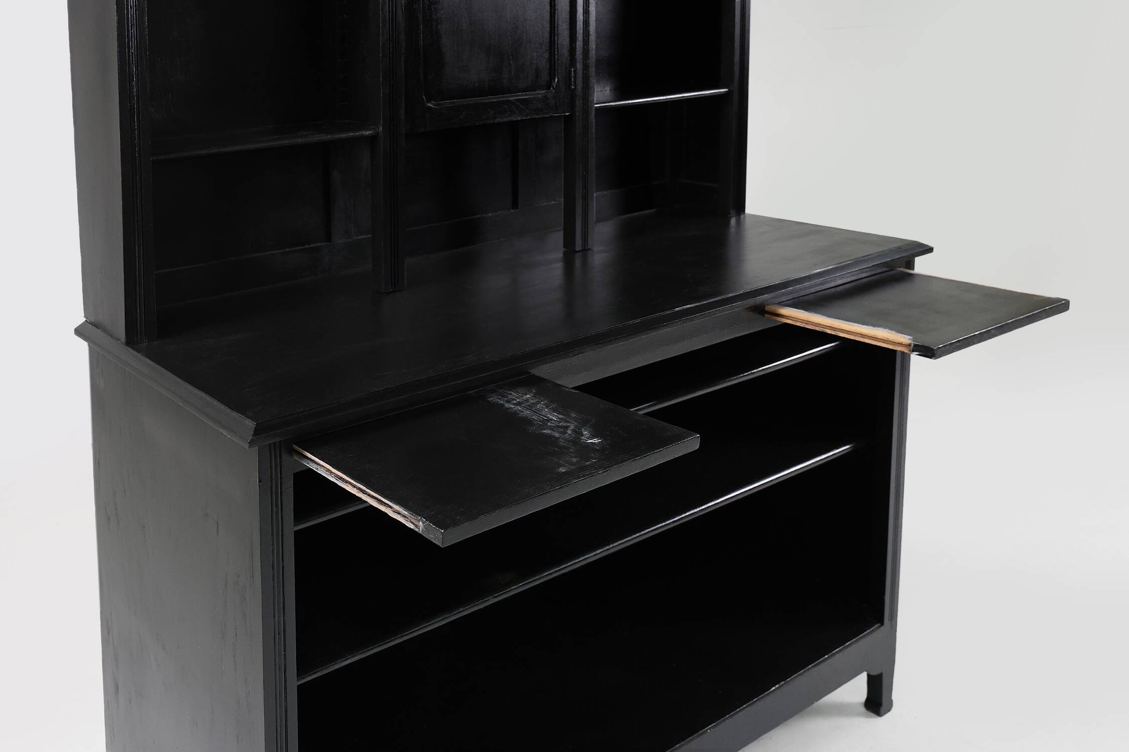 Impressive Art Nouveau Farmacist Cabinet in oak, France ca. 1910