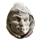 Monk's head candlestick. Antique.
