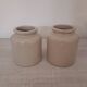 Lot de 2 pots en grès émaillé