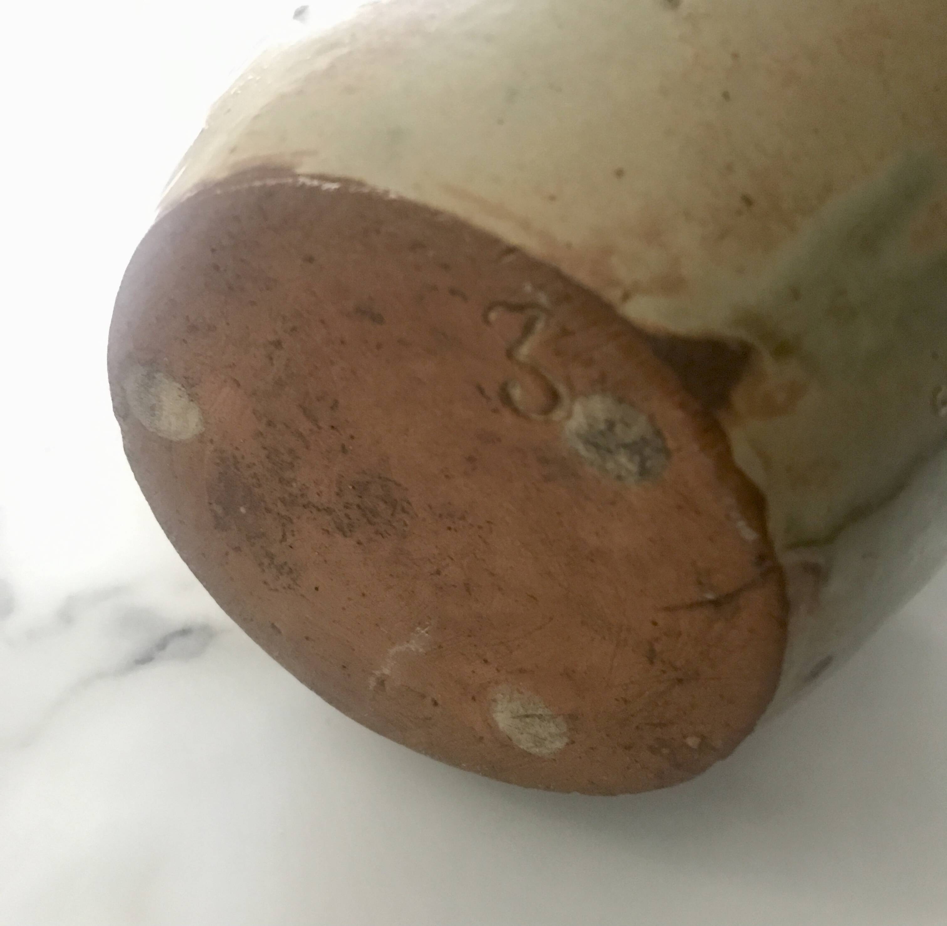 Ancient glazed terracotta vase