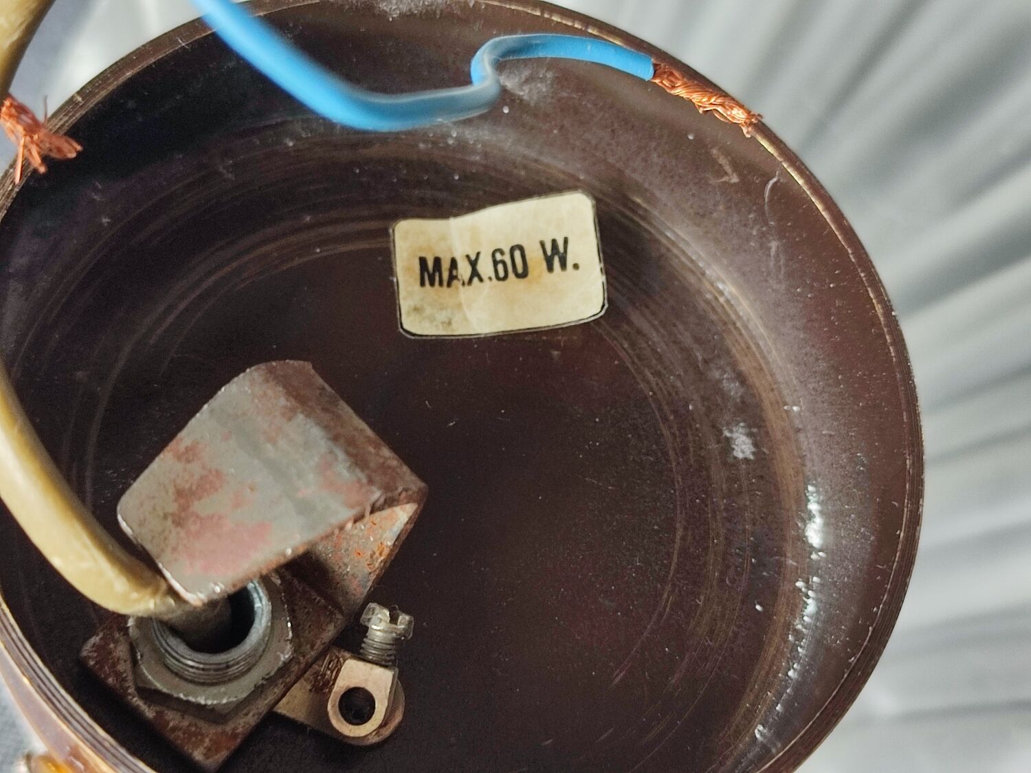 Pair of vintage shell wall lamp