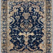 Iranian oriental carpet Kashan - handmade: 1.42 x 2.00 metres in Wool and Silk