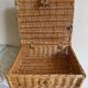 Valise osier simili cuir