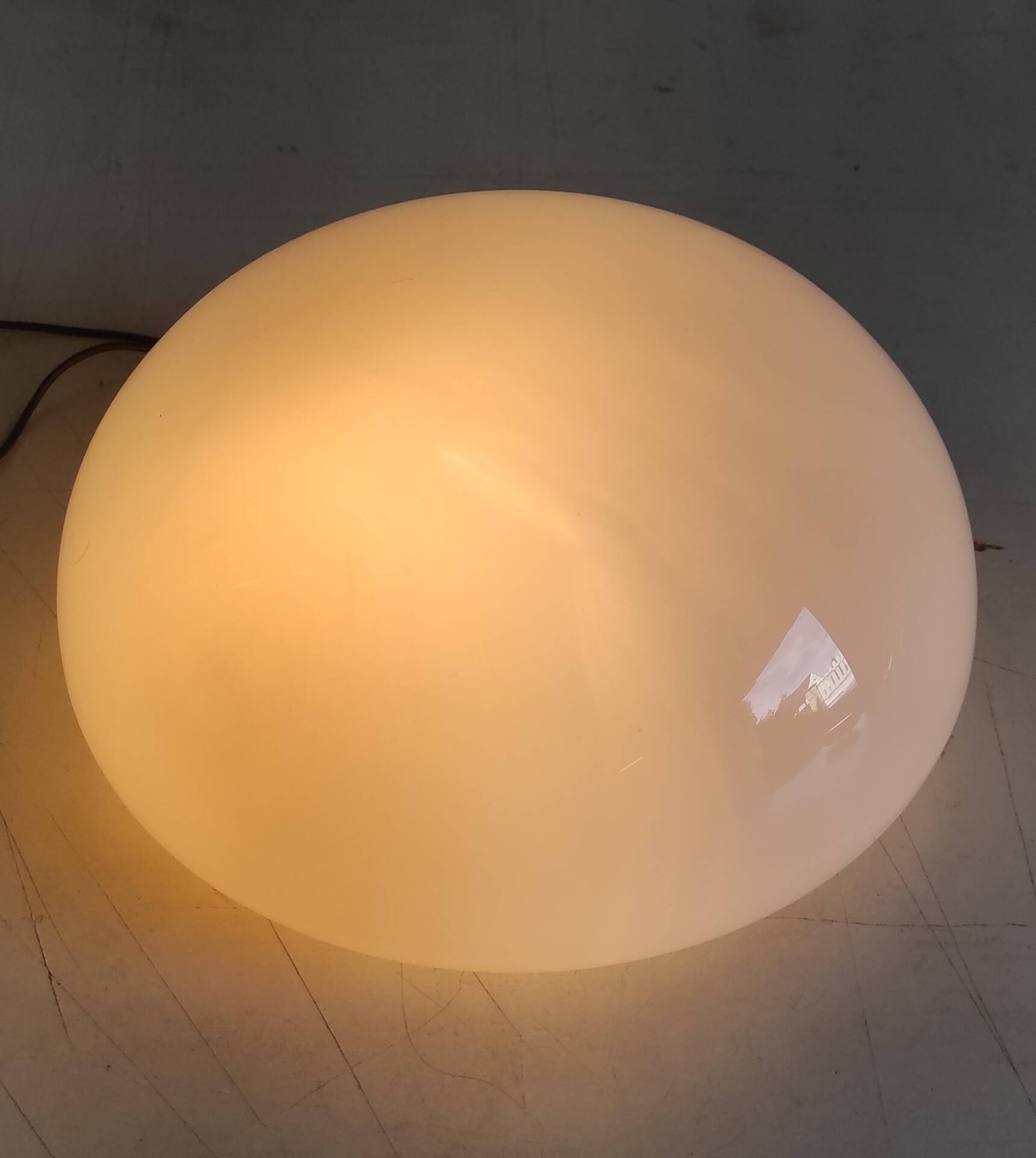 Ceiling light or opaline globe wall light 25 cm - mid 20th century