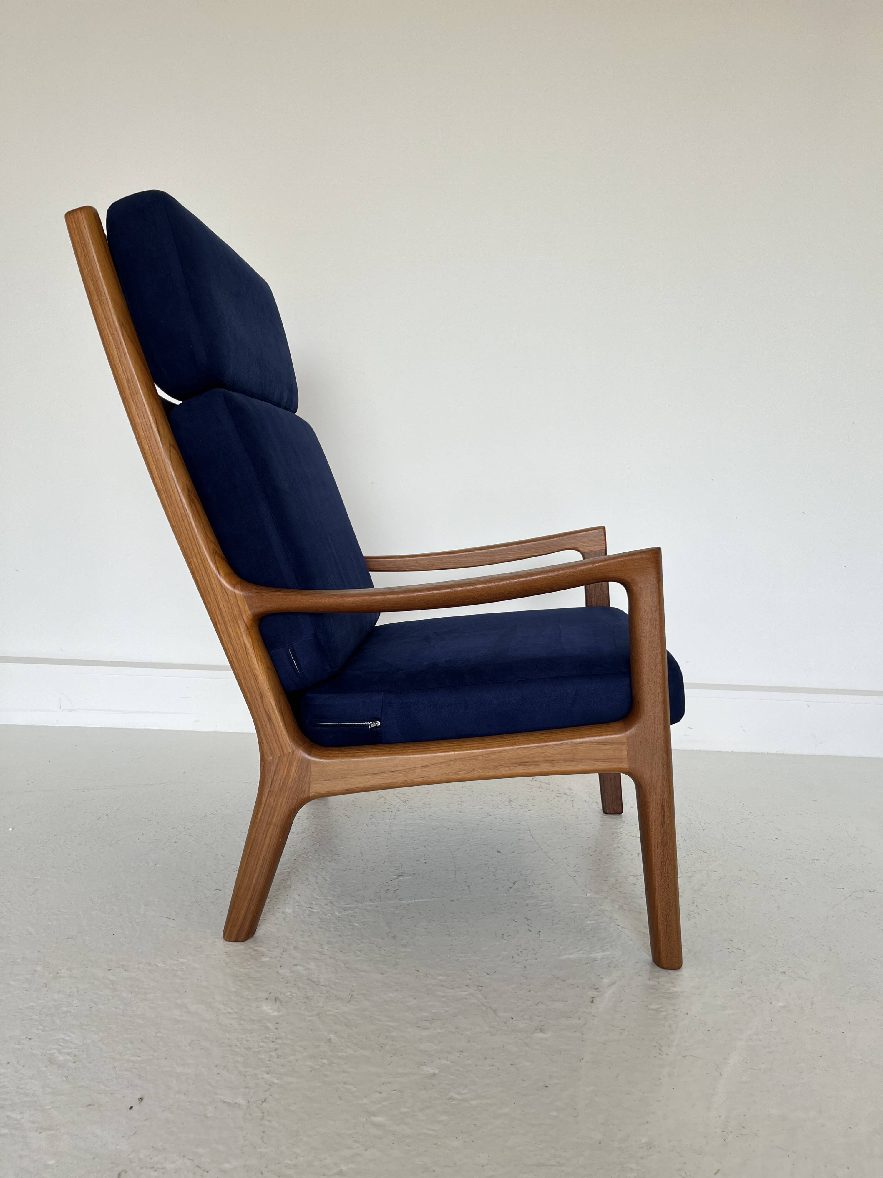 Mid-Century Modern Teak Senator Chair by Ole Wanscher for Poul Jeppesen,