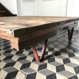 Industrial coffee table