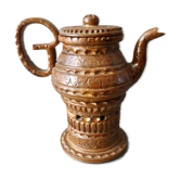Ceramic herbal tea maker signed Huguette Bessone, Vallauris, 60s