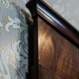 19th-Century Biedermeier Pier Glass in Dark Brown Mahogany Frame, 1890s