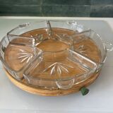 Rotating platter with small dishes
