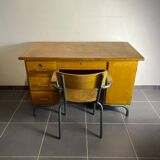 Teacher's desk and chair