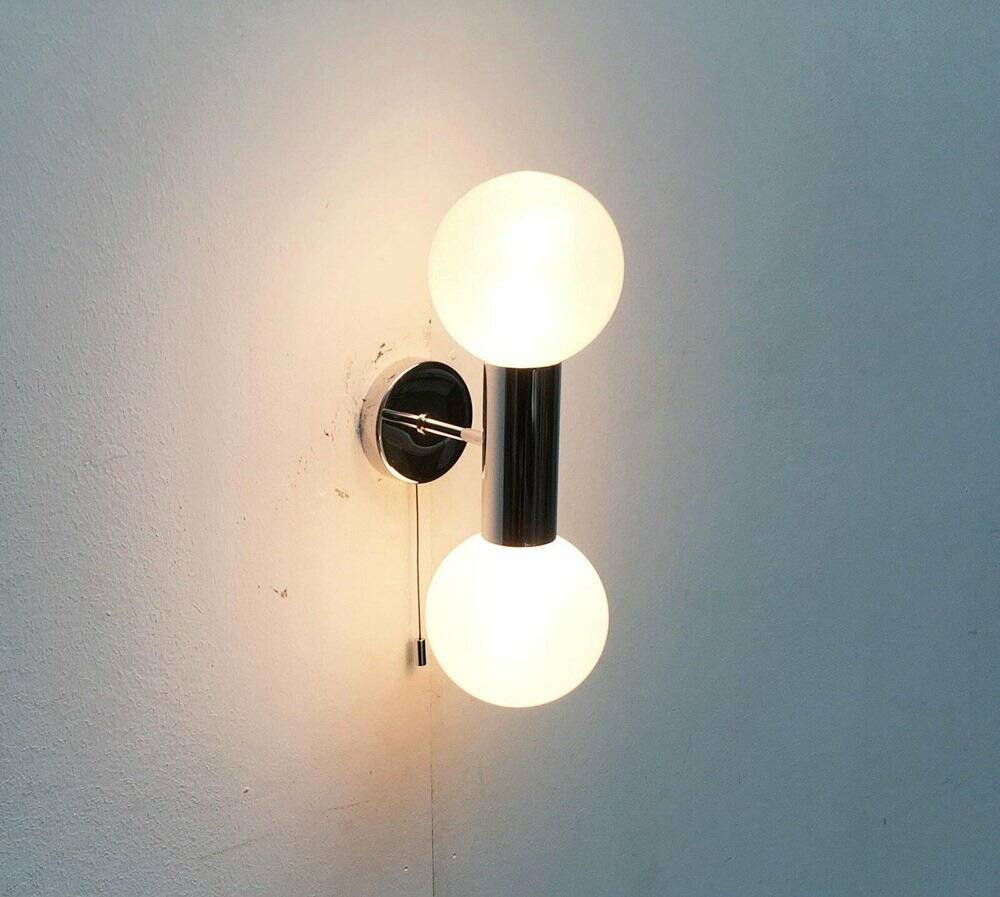 Vintage Space Age wall lamp by Motoko Ishii for Staff, 1970s.