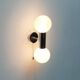 Vintage Space Age wall lamp by Motoko Ishii for Staff, 1970s.